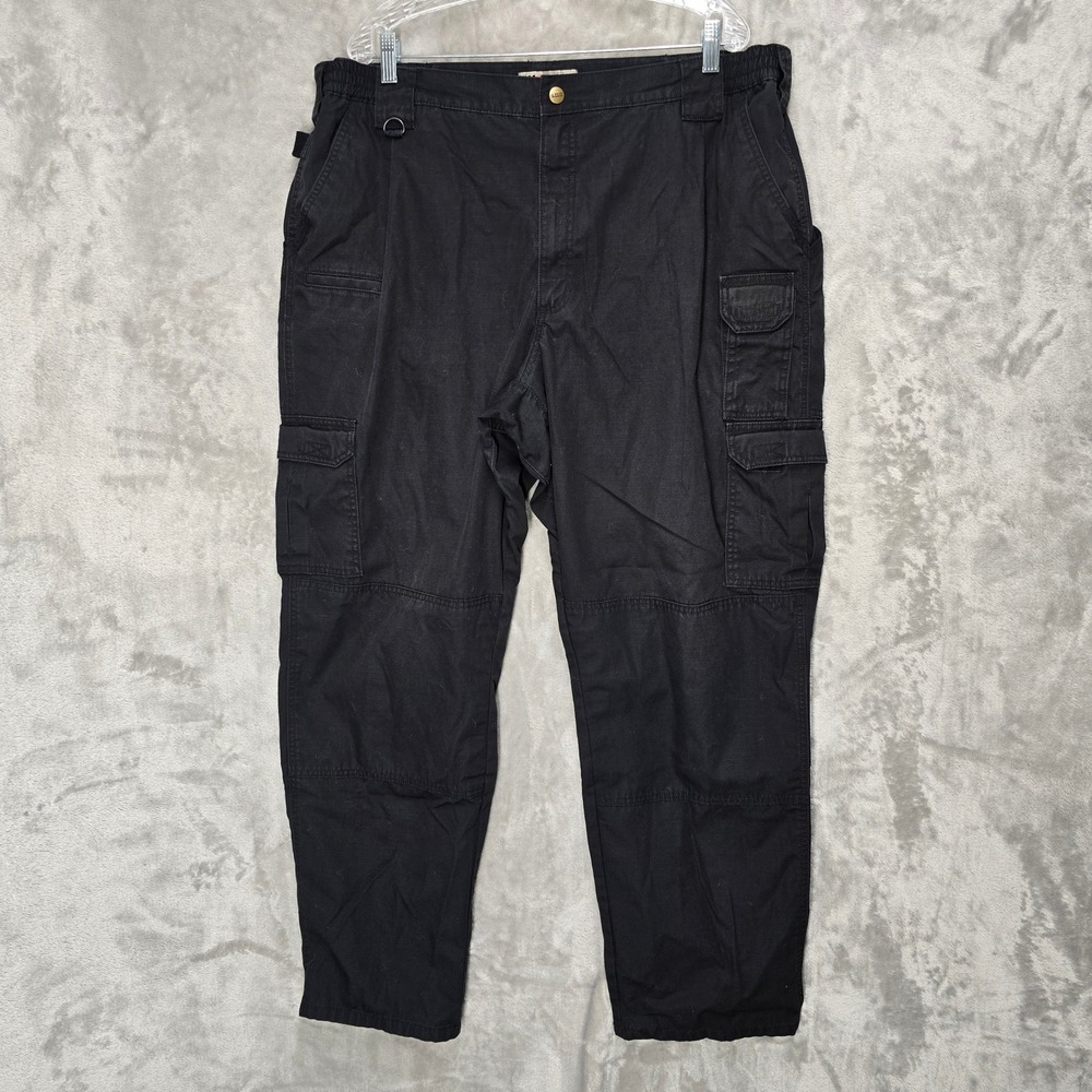 5.11 Tactical Cargo Pants Men 44x34 Black Multi-Pocket Workwear Gorpcore Utility